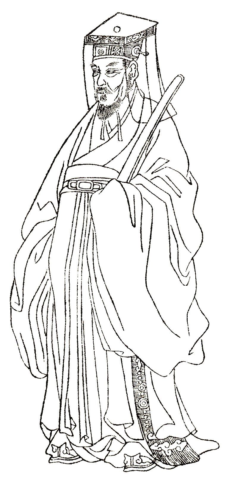 于谦画像